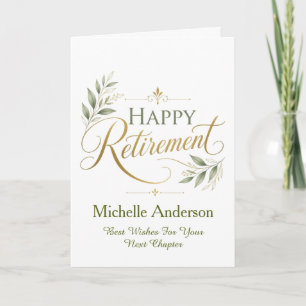 Best Wishes For Your Next Chapter Personalised Card