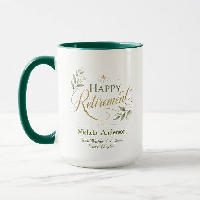 Best Wishes For Your Next Chapter Personalised Mug (Left)