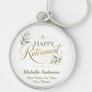 Best Wishes For Your Next Chapter Personalized Key Ring