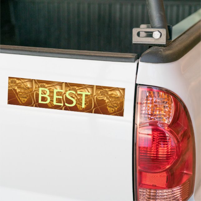 Best Wishes from Africa: A Golden Continent Bumper Sticker (On Truck)