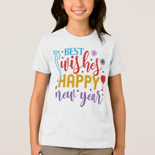 Best Wishes Happy New Year Design-80967 Tri-Blend Shirt
