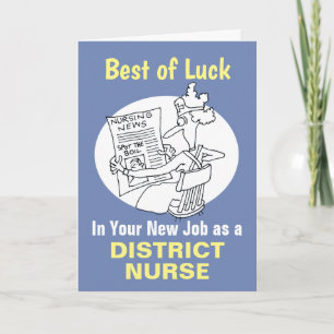 Best Wishes in Your New Job as a District Nurse Card