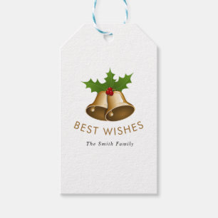 Best Wishes Jingle Bells Smith Family Gift Tags