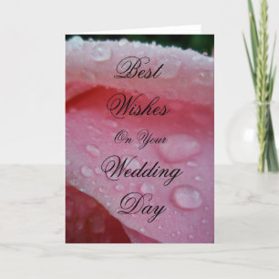 Best wishes on your wedding day card