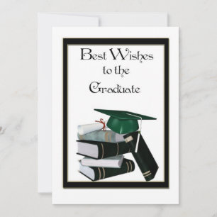 Best Wishes The Graduate” invitation card design.