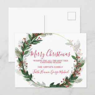 Best Wishes This Season Merry Christmas Postcard