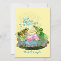 Best wishes to a toad-ally perfect couple