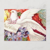 Best Wishes Victorian Dove Wedding Birthday