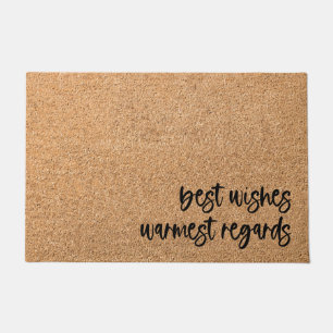 Best Wishes Warmest Regards Welcome Mat Doormat