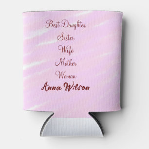 Best woman mum wife daughter add name text female can cooler