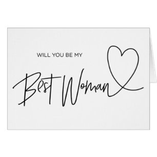 Best Woman Proposal Card Wedding Card
