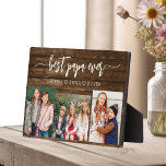 Best Wood Papa Grandpa Grandchildren Photo Collage Plaque<br><div class="desc">Capture the love between Papa and his grandchildren with our Grandfather Grandpa Grandchildren Photo Collage Plaque. This personalised plaque features a heartwarming photo collage, beautifully displaying cherished moments shared between Papa and his beloved grandchildren. Surrounding the photos is the endearing title "Poppy, " adding a special touch to the design....</div>
