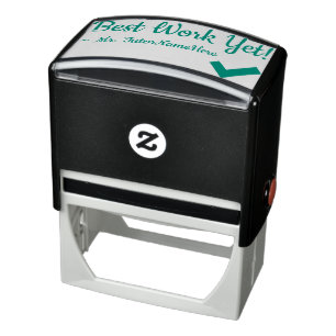 "Best Work Yet!" Marking Rubber Stamp
