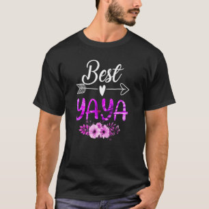 Best Yaya Flower  Best Yaya Ever  Mother's Day T-Shirt