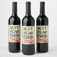 BEST YEAR EVER 2020 Year of the Rat WINE LABELS