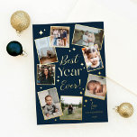 Best Year Ever! 8 Family Photo Scrapbook Collage<br><div class="desc">With a year so memorable you have to share it. Send a year-in-review gold foil Christmas card to your family and friends with our modern photo scrapbook Christmas card. Modern and minimal design with gold foil typography makes for a memorable Christmas card to share your favourite moments, adventures, and highlights....</div>