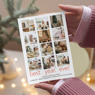 Best Year Ever Photo Christmas Personalised Holiday Card