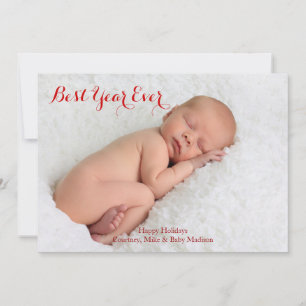 Best Year Ever Photo Holiday Card