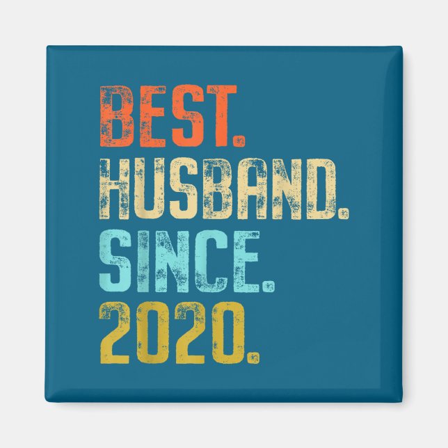 Best Year Husband Since 2020 5 Wedding Magnet (Front)