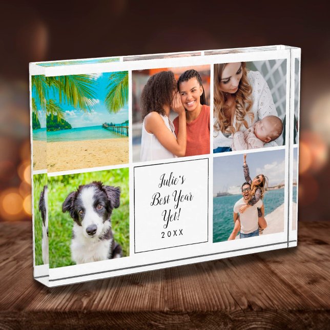 Best Year Yet Script Five Photo Collage Block (Creator Uploaded)