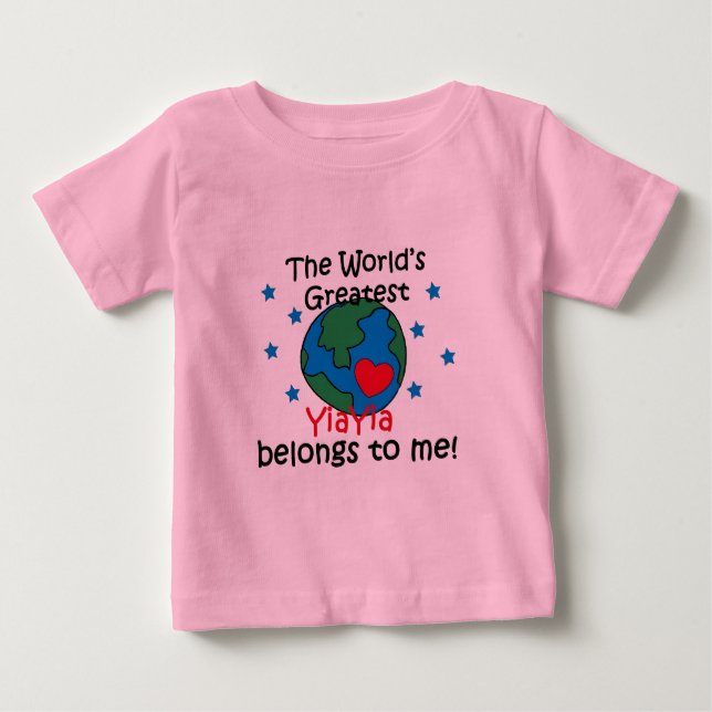 Best YiaYia Belongs to me Baby T-Shirt (Front)