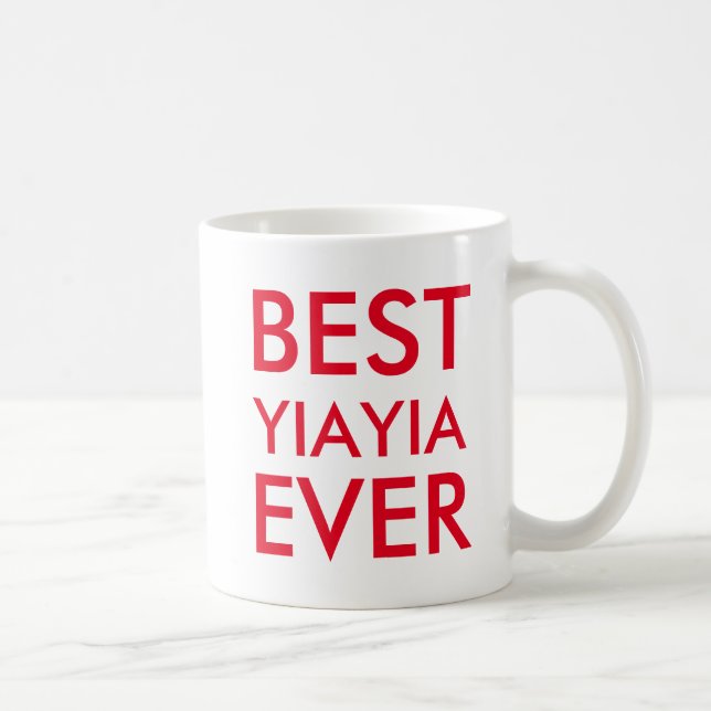 Best yiayia ever | Valentines Day Gift Coffee Mug (Right)