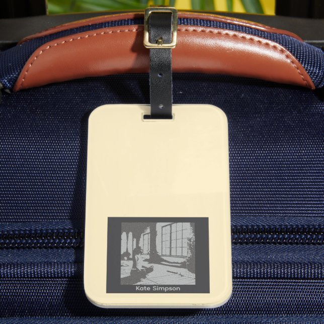 Best Yoga Teacher Ever Luggage Tag (Front Insitu 2)