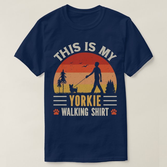 Best Yorkshire Terrrier Dad Ever Cute Yorkie Dog L T-Shirt (Design Front)