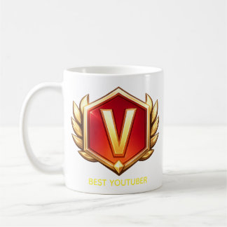 BEST YOUTUBER V Logo Coffee Mug