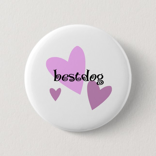 Bestdog 6 Cm Round Badge (Front)