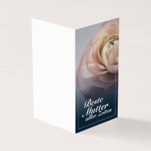 Beste Mutter aller Zeiten mit großer rosa Rose