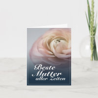 Beste Mutter aller Zeiten mit großer rosa Rose
