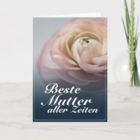 Beste Mutter aller Zeiten mit großer rosa Rose