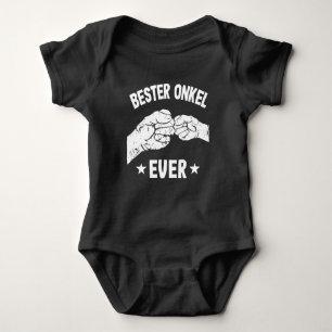 Bester Onkel Ever Faustgruß Lustige Faust Baby Bodysuit
