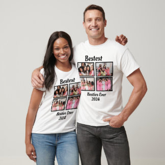 Bestest Besties 4 Photo Collage T-Shirt