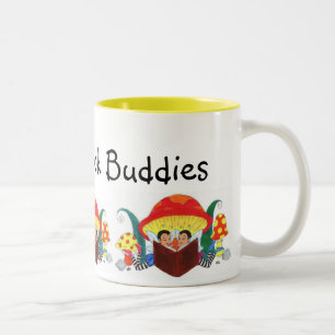 Bestest Book Buddies Ever! Two-Tone Coffee Mug