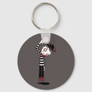 Bestest Mime Ever Key Ring