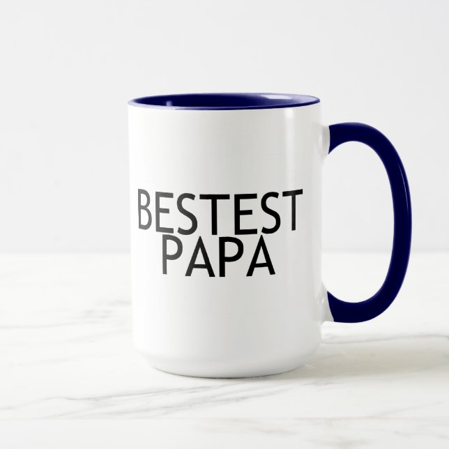 Bestest Papa Mug (Right)