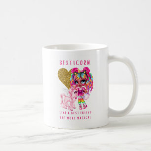 Bestfriend Gift for Girls, Magical Unicorn Pink Coffee Mug