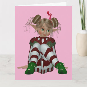 BESTIE BEST FRIEND BFF ELF GIRL CARD