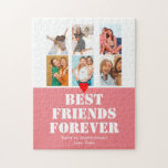 Bestie BFF Girls Photo Collage Gift Personalized Jigsaw Puzzle<br><div class="desc">Bestie BFF Girls Photo Collage Gift Personalized</div>