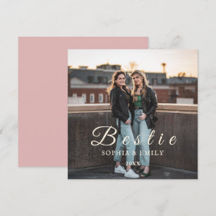 Bestie Collage Photo Invitation – Names & Year