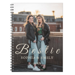 Bestie Collage Spiral Photo Notebook – Custom