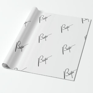 Bestie” Cute & Fun Gift Wrapping Paper for Friends