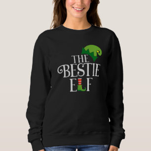 Bestie Elf Matching Family Group Christmas Party P Sweatshirt