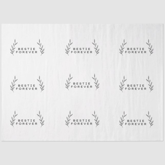 Bestie Forever Tissue Paper (Front)