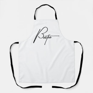 “Bestie” Funny Apron – Cooking with Attitude