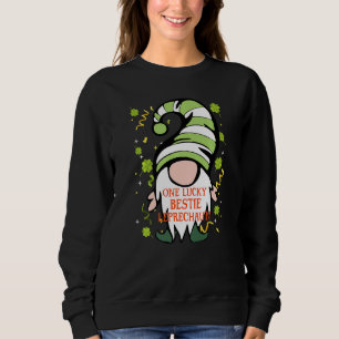 Bestie Funny St Patrick S Day Lucky Gnome Family M Sweatshirt