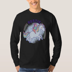 Bestie Graphic Horse Lover Equestrian Rider Horses T-Shirt