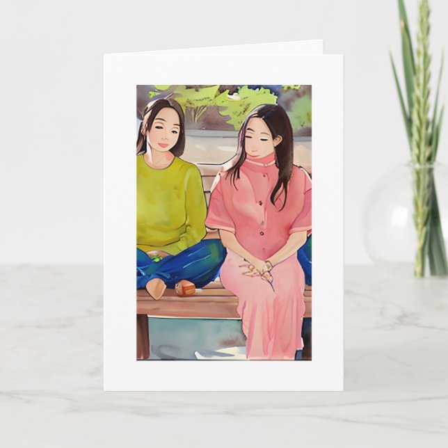 Bestie. I'm Here for You Card (Front)